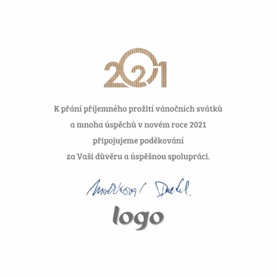 Čtvercové Vánoční přání 200