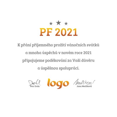 Čtvercové Vánoční přání 217